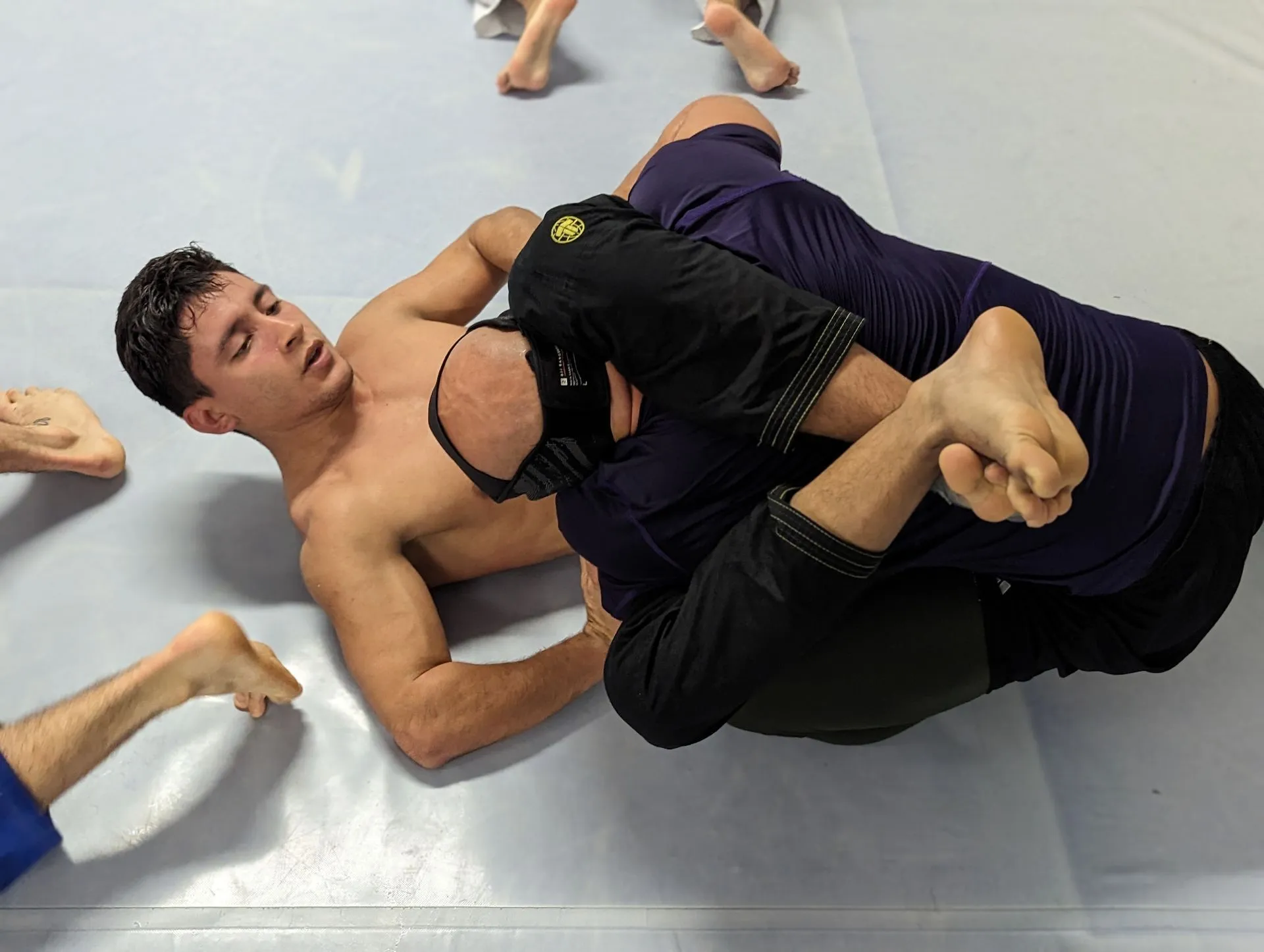 Entraînement de grappling et de luta livre au club