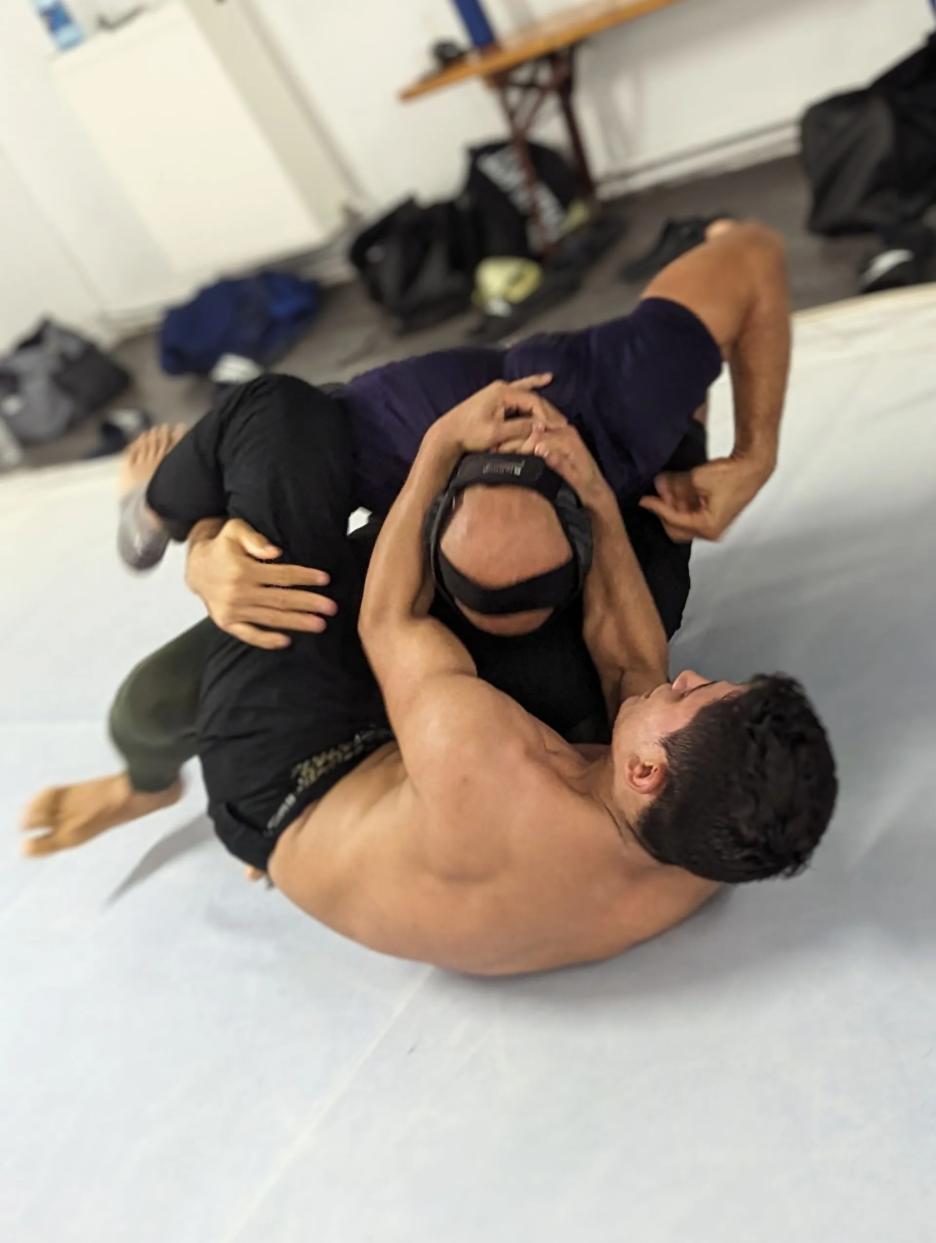 Entraînement de grappling et de luta livre au club
